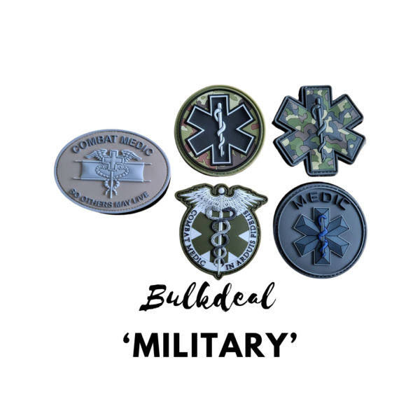 BULK DEAL - 3D PVC patches MILITARY (5pcs)   -   !!! ONLY LIMITED SETS AVAILABLE !!!