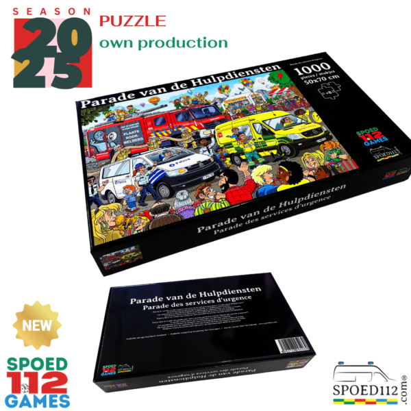 Puzzel 1000 stukjes – 'Parade van de Hulpdiensten'  |  Puzzle de 1000 pièces - «Parade des services d'urgence" OWN PRODUCTION